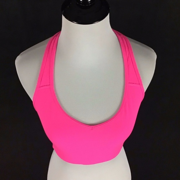 ❌SOLD❌ VSX Player Racerback Sports Bra Neon Pink - Picture 3 of 5